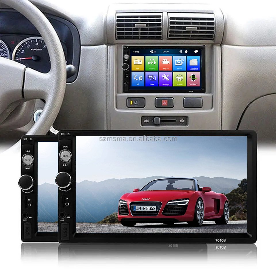 7inch Double Din Stereo Auto Radio Android 7" Car MP5 Player 2 Din Touch Screen BT USB FM AUX SD 7010B